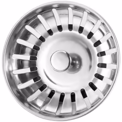 Panier/arrêtoir en acier inoxydable pour la vidange du panier
