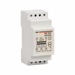 Transformateur de sécurité avec installation à barre DIN pour une utilisation continue, conçu pour alimenter des appareils à  ...