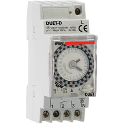 Vemer - Interrupteur horaire électromécanique quotidien sur rail din VP879100 Duet-D