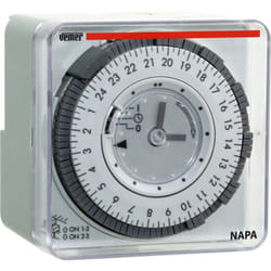 Vemer - Interrupteur horaire électromécanique quotidien VP884100 Napa-D