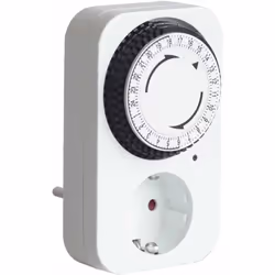Ce minuteur électromécanique avec prise Schuko est une solution pratique et fiable pour automatiser l’allumage et l’extinctio ...