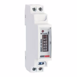 Compteur d'énergie avec les caractéristiques suivantes : Tension maximale 230V Courant maximum 25A (insertion directe) Alimen ...