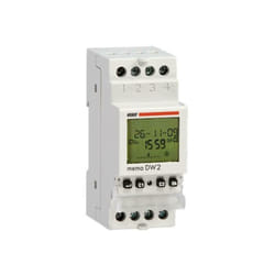 Vemer - Horloge interruptionnelle quotidienne et hebdomadaire 2 modules 2 rele' ve341400