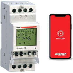 Vemer - Interrupteur horaire astronomique avec Bluetooth VE767600 Mémo BT1