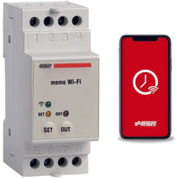 Vemer - Interrupteur Wifi astronomique et Horaire avec application sur rail din VE780700 Memo wifi