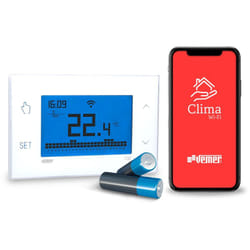 Thermostat intelligent Connecté WiFi gérable via l'Application Vemer VE788600 Tuo WiFi Batterie