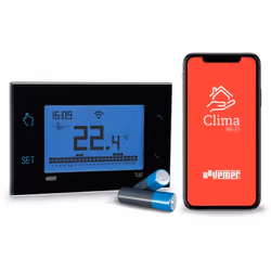 Thermostat WiFi à batterie idéal dans les situations où il n'est pas possible de se connecter au réseau électrique. Cela rédu ...
