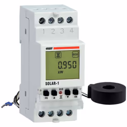 Relais de contrôle pour rail DIN (2 modules), alimenté en 230 V AC, avec un relais et adapté aux installations photovoltaïque ...