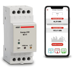 Compteur d'Énergie WiFi Monophasé avec Application Vemer VE794600 Energy WiFi