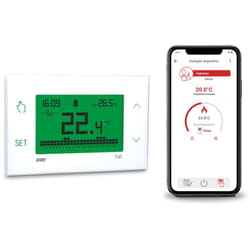 Thermostat 4G-LTE avec Carte sim Incluse, Configuration Bluetooth et Contrôle à Distance via l'Application Vemer VE795800 Tuo 4G