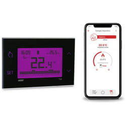 Thermostat 4G-LTE avec Carte sim Incluse, Configuration Bluetooth et Contrôle à Distance via l'Application Vemer VE795900 Tuo 4G