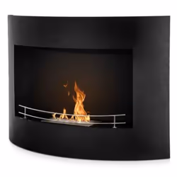 DIVINA FIRE DF39130, Cheminée encastrable, Fermé, Bioéthanol, Noir, Intérieure, 1,5 - 2 h