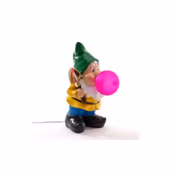 Lampe à poser - SELETTI - Gummy Working - Nain de jardin - Multicolore - Rechargeable USB