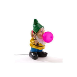 Lampe à poser - SELETTI - Gummy Working - Nain de jardin - Multicolore - Rechargeable USB