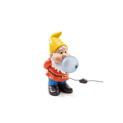 Lampe à poser - SELETTI - Gummy Snooping - Nain de jardin - Multicolore - Rechargeable USB