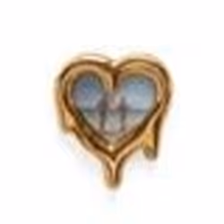 SELETTI MELTED HEART Cadre de miroir Or
