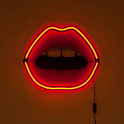 MOUTH-Applique murale Bouche lumineuse néon L47cm Rouge Seletti