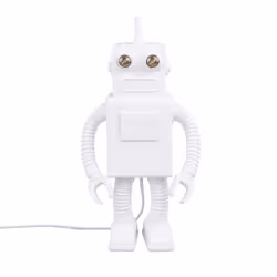 Lampe à poser - SELETTI - Robot - Porcelaine blanche - H 405cm - Design contemporain