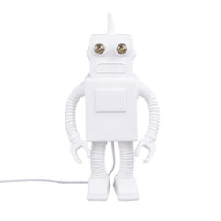 Lampe à poser - SELETTI - Robot - Porcelaine blanche - H 405cm - Design contemporain