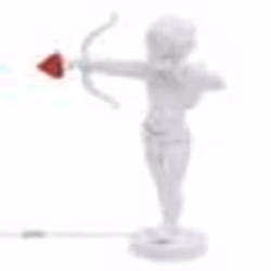 CUPIDON-Lampe à poser LED en résine H50cm Blanc Seletti - designé par Uto Balmoral H 50cm