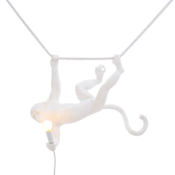 MONKEY-Suspension Singe suspendu Résine L59cm Blanc Seletti L 59cm / H 44cm