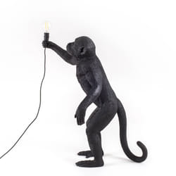 MONKEY-Lampe à poser dextérieur Singe debout H54cm Noir Seletti  designé par Marcantonio Raimondi Malerba
