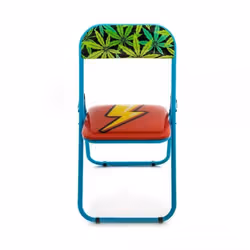 SEDIA IN METALLO PIEGHEVOLE STUDIO JOB BLOW CM. 44 H.47/80 FLASH NEW SELETTI
