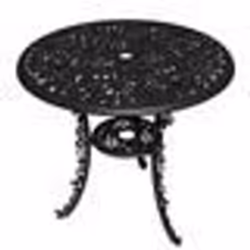 SELETTI Industry Collection Table ronde en aluminium noir