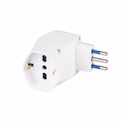 Poly Pool PP2388 adaptateur prise d'alimentation Type L (IT) Type L (IT) + Type F Blanc - Vue supplémentaire 2