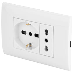 Poly Pool PP6094X prise de courant 2x AC Blanc