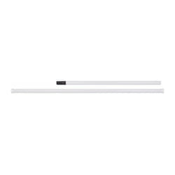 Bossini - Barre droite blanc extensible - 1700 à 2500 mm - diamètre 28 mm