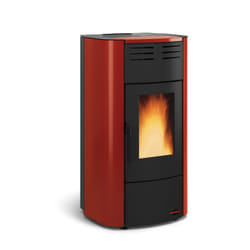 La Nordica Raffaella Idro 2.0 poêle Pose libre Pellet Noir, Rouge