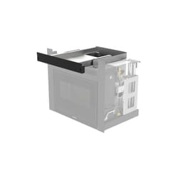Tiroir frontal de chargement des pellets pour insert Comfort Idro L80 en tole galvanise'e avec glissie'res et bute'es de verrouillage