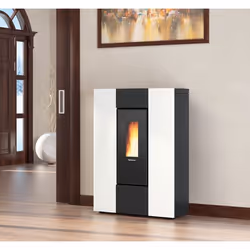 La Nordica Marilena Plus AD poêle Pose libre Pellet Noir, Blanc