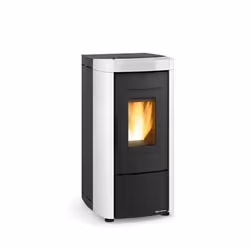 La Nordica Moira Evo, Pose libre, Noir, 11 kg, Arrière, Pellet, 200 m³