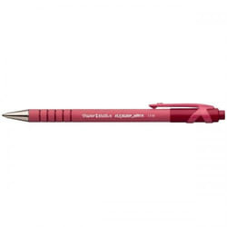 Papermate Flexgrip Ultra Rouge Stylo à bille rétractable avec clip Moyen 12 pièce(s)