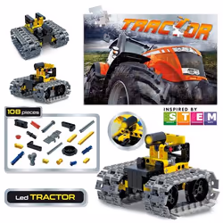 Lisciani Giochi 66124 - Scienza Hi Tech - Costruzioni Mini con LED Trattore