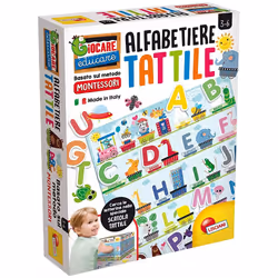 Lisciani Montessori Plus Alfabeto Tattile, Garçon/Fille