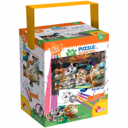 Lisciani Giochi Tub Puzzle Mini 24 44 Gatti Cool Cats!, unisexe, Nemo