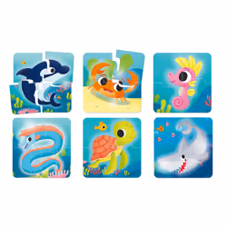 Liscianigiochi 80069 puzzle Jeu de puzzle 4 pièce(s) Animaux