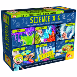 Lisciani I'm a Genius Science X 6, Kit d'expériences, différent, 8 an(s), Multicolore