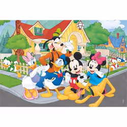 Lisciani Disney Puzzle Maxifloor 2 x 12 Mickey Jeu de puzzle 12 pièce(s) Dessins animés