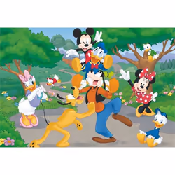 Lisciani Disney Puzzle Maxifloor 2 x 12 Mickey Jeu de puzzle 12 pièce(s) Dessins animés