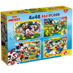 Lisciani Disney Puzzle Maxifloor 4 x 48 Mickey Jeu de puzzle 48 pièce(s) Dessins animés