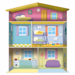 Liscianigiochi Peppa Pig Learning House 3D Jeu de société Puzzle