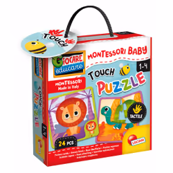 Liscianigiochi Montessori Baby Touch Puzzle, 4 pièce(s), Animaux, 1 an(s)