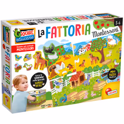 Lisciani Montessori Maxi La Mia Fattoria, 3 an(s), Multicolore