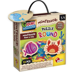 Puzzle formes rondes - Jeu Montessori - MONTESSORI BOIS - Pièces Texturées Formes Géométriques
