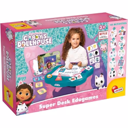 Table éducative - LISCIANI - Gabbys Dollhouse - Super Desk - Jeux logiques - Personnages animés - Activités ludiques