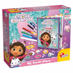 Journal secret - LISCIANI - Gabby’s Dollhouse - Stylos magiques - Lampe UV et cadenas - Personnalisation créative